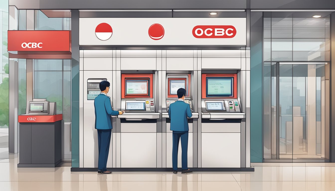 The OCBC cheque deposit machine in Singapore undergoes security and verification procedures