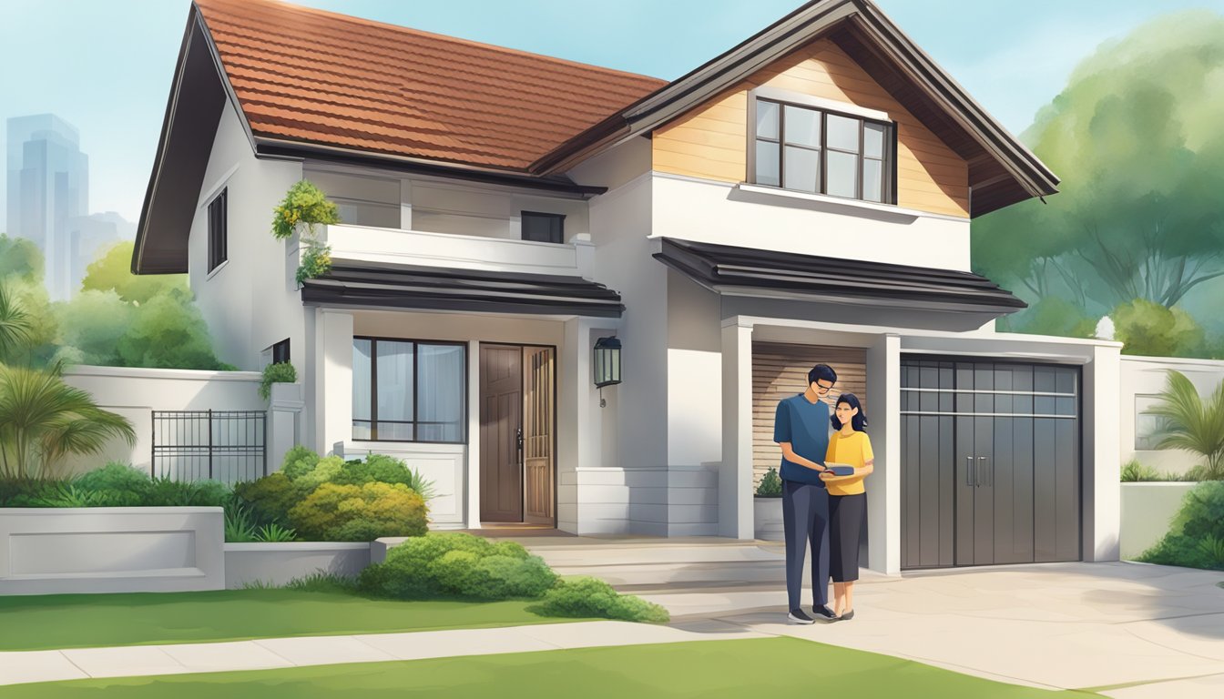 A homeowner makes a partial repayment on their OCBC home loan, reducing the outstanding balance and saving on interest