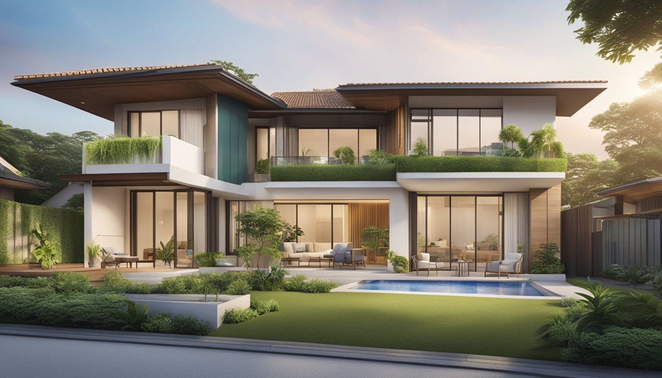 OCBC's digital and sustainable initiatives: a modern, eco-friendly home with a digital interface for loan repricing in Singapore