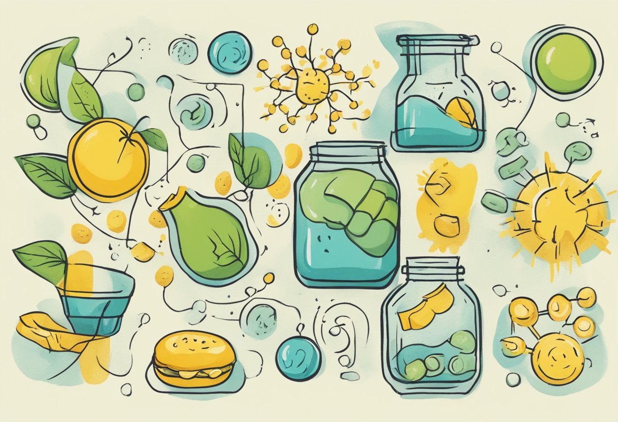 Fat metabolisers break down and convert fat into energy, depicting a process of fat molecules being broken down and transformed into usable energy for the body