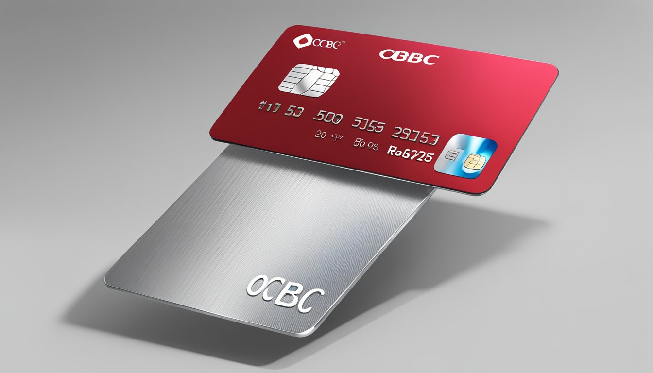 The OCBC metal card is sleek and shiny, with a minimalist design and the bank's logo prominently displayed