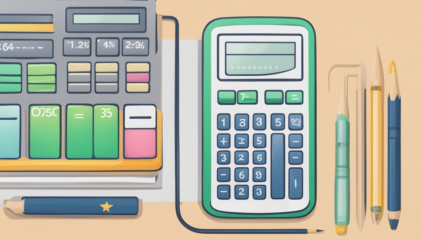 A calculator displaying repayment and interest rates for OCBC personal loan in Singapore