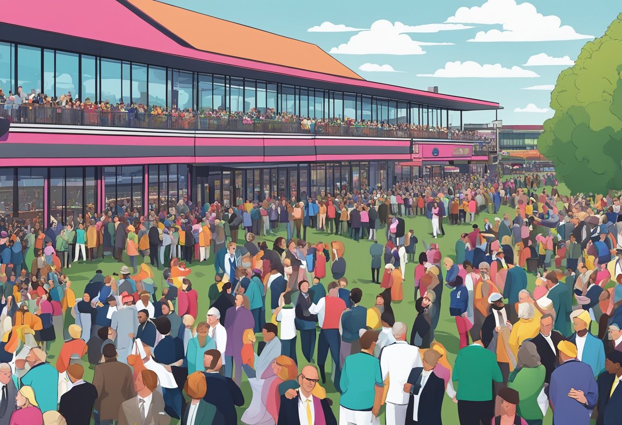 Crowds gather at bustling restaurants and vibrant bars near Aintree Racecourse, as the Grand National 2024 event brings excitement and energy to the area