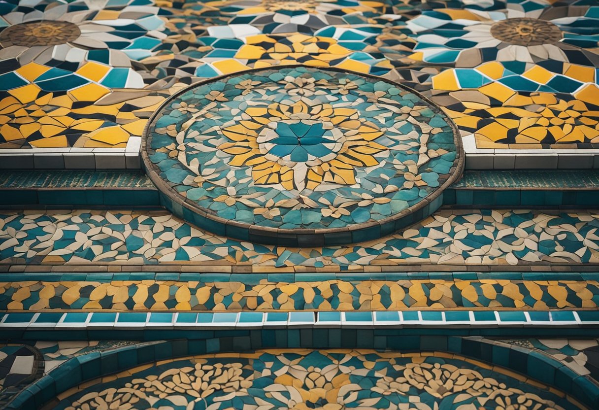 Discover The Ottoman Empire's Legacy - Ancient Ottoman architecture and intricate tile work adorn modern Turkish cityscape. Vibrant colors and geometric patterns reflect the empire's cultural and artistic legacy