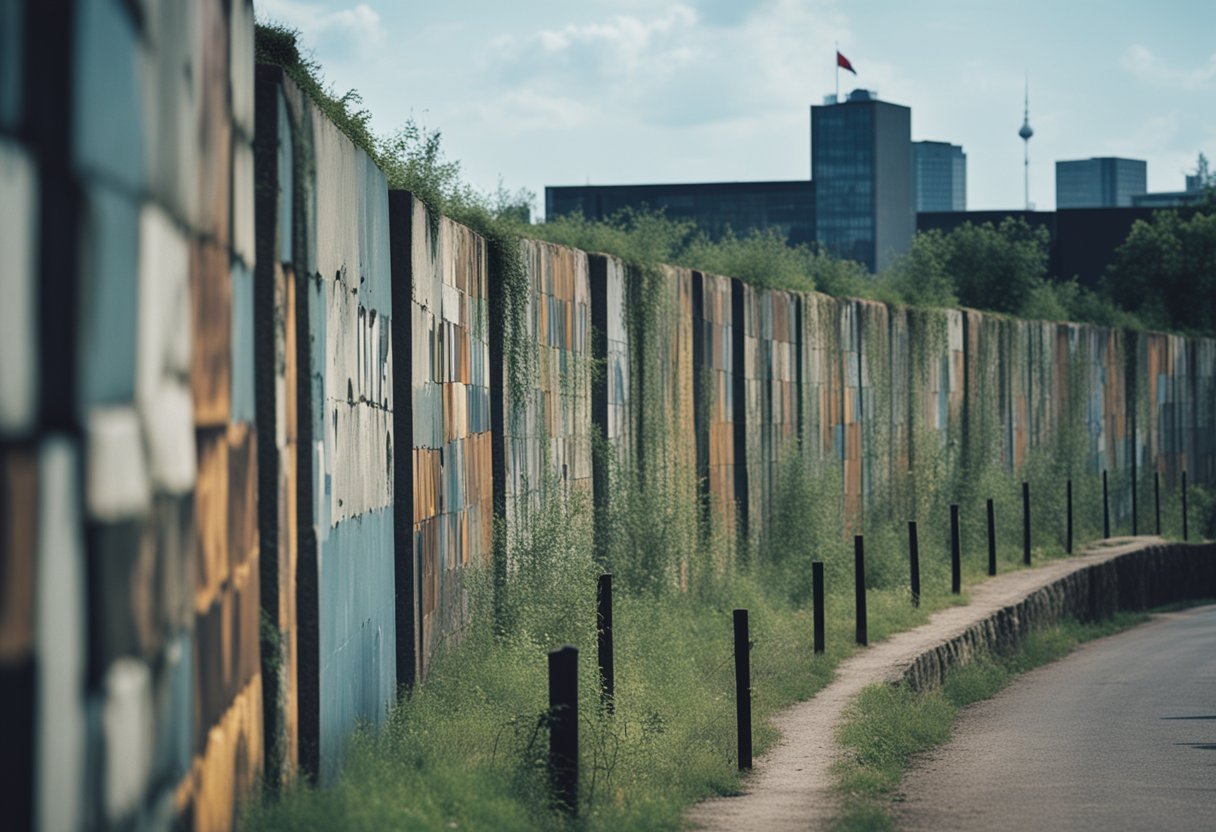 The Berlin Wall divided East and West Germany