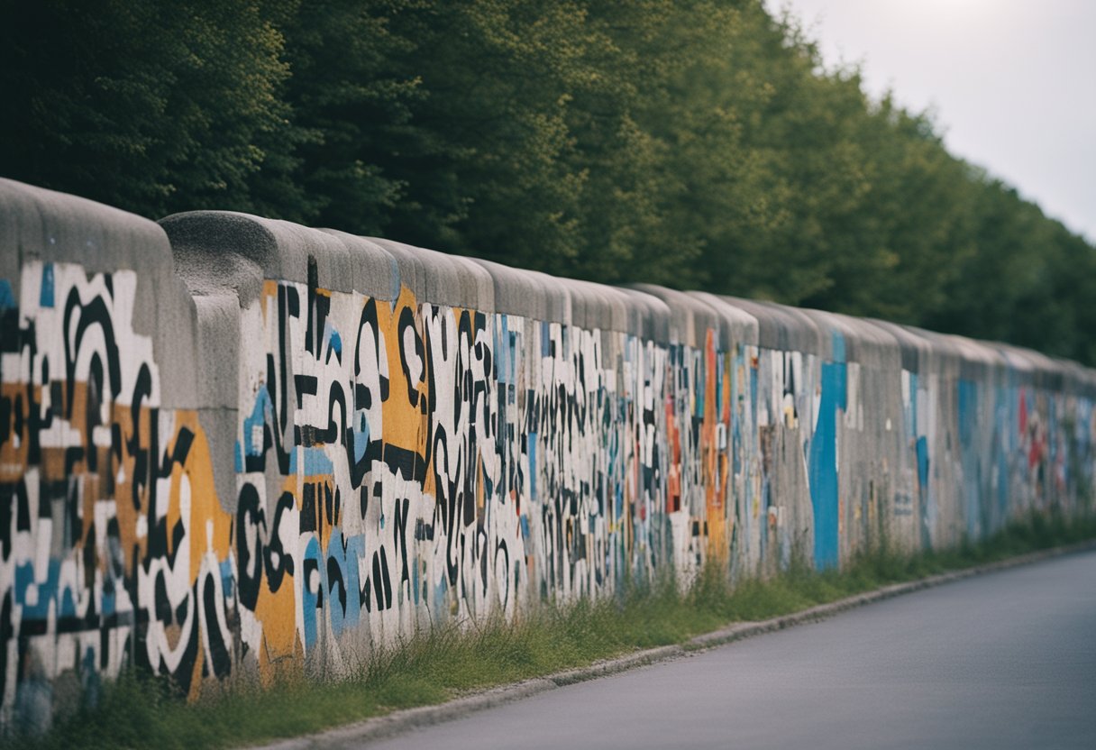Fall of the Berlin Wall, symbolizing Germany's reunification