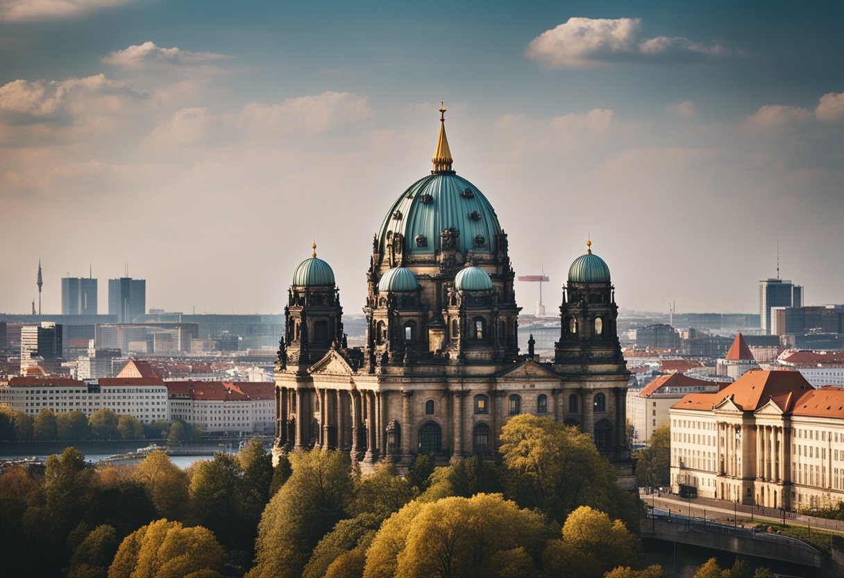 Berlin's castles rise proudly against the city skyline, their ancient walls and turrets standing as a testament to the rich history of Germany's capital