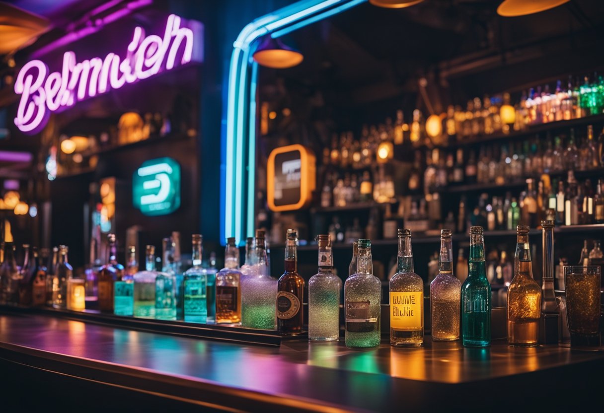 Vibrant themed bars in Berlin, Germany offer unique experiences. Each bar has its own distinct atmosphere and decor, from retro 80s vibes to futuristic neon lights