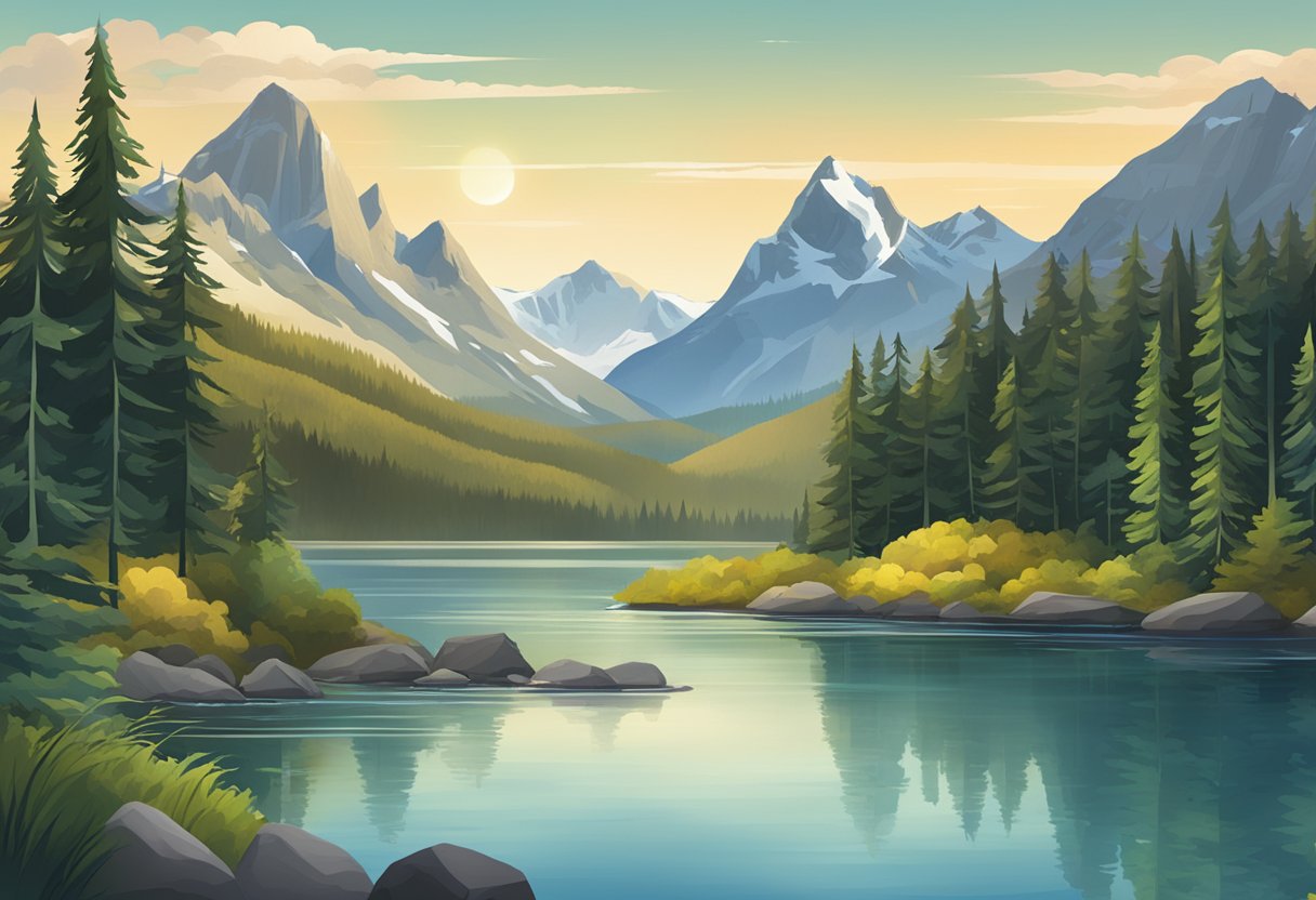 A serene Canadian landscape with mountains, lakes, and forests, with a prominent EFT Solutions logo in the foreground