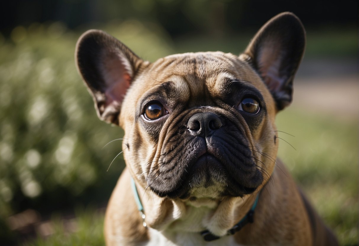 A French bulldog's head grows gradually from puppyhood to adulthood, influenced by genetics, nutrition, and overall health
