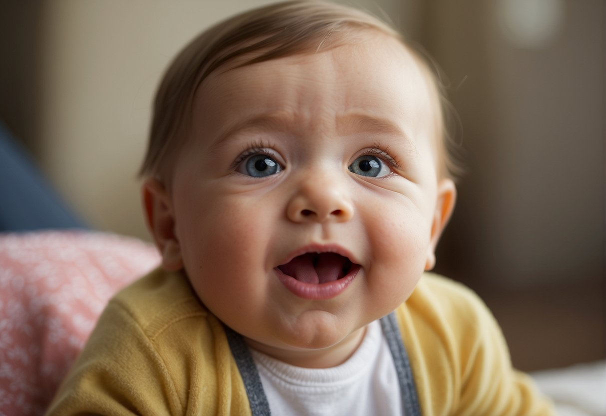 Baby tenses and shakes when excited, showing signs of neurological conditions