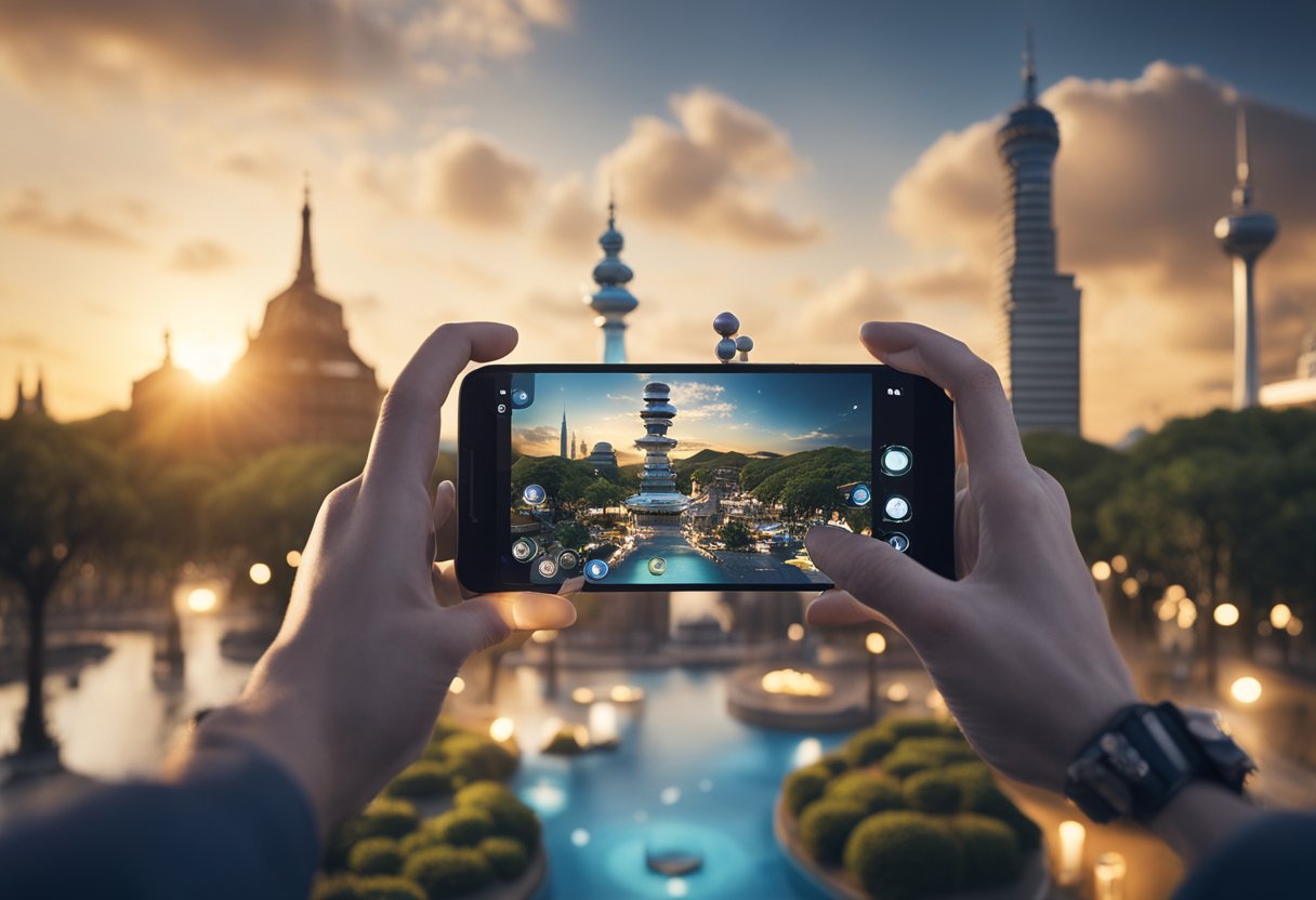 Diving into the Metaverse: Cultural Tourism's Next Big Adventure - A virtual tourist explores a digital metaverse, encountering cultural landmarks and challenges, while finding innovative solutions