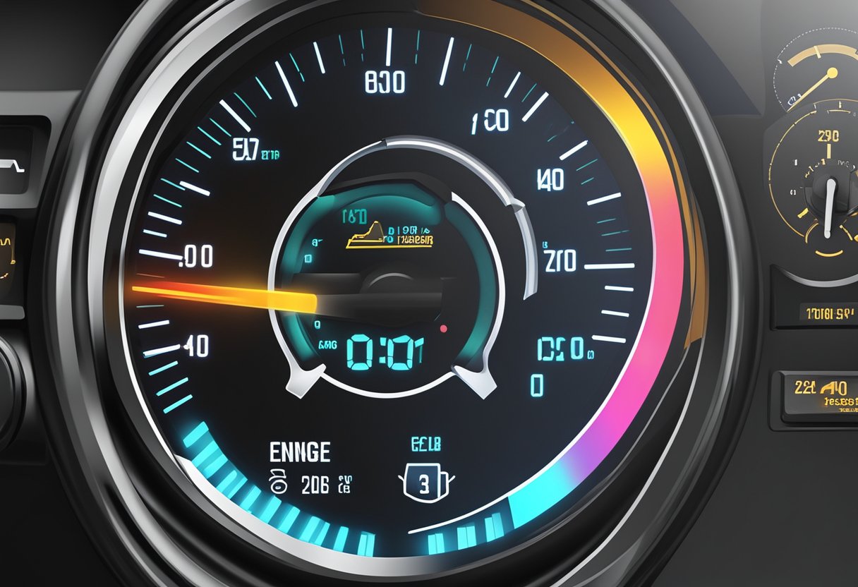 A motorcycle dashboard displays error code P0522: "Engine Oil Pressure Sensor Low Voltage."