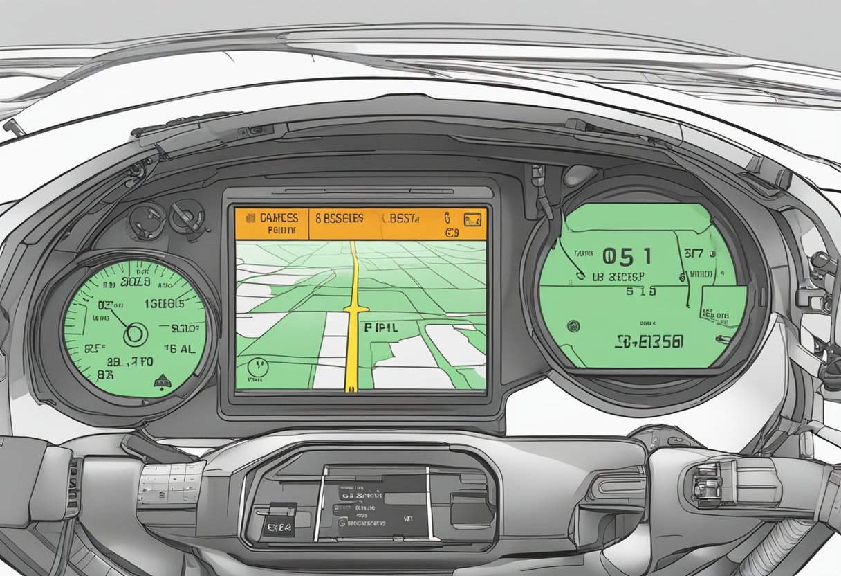 A motorcycle dashboard displays error code P0106.

The MAP sensor is highlighted as the potential cause of the issue