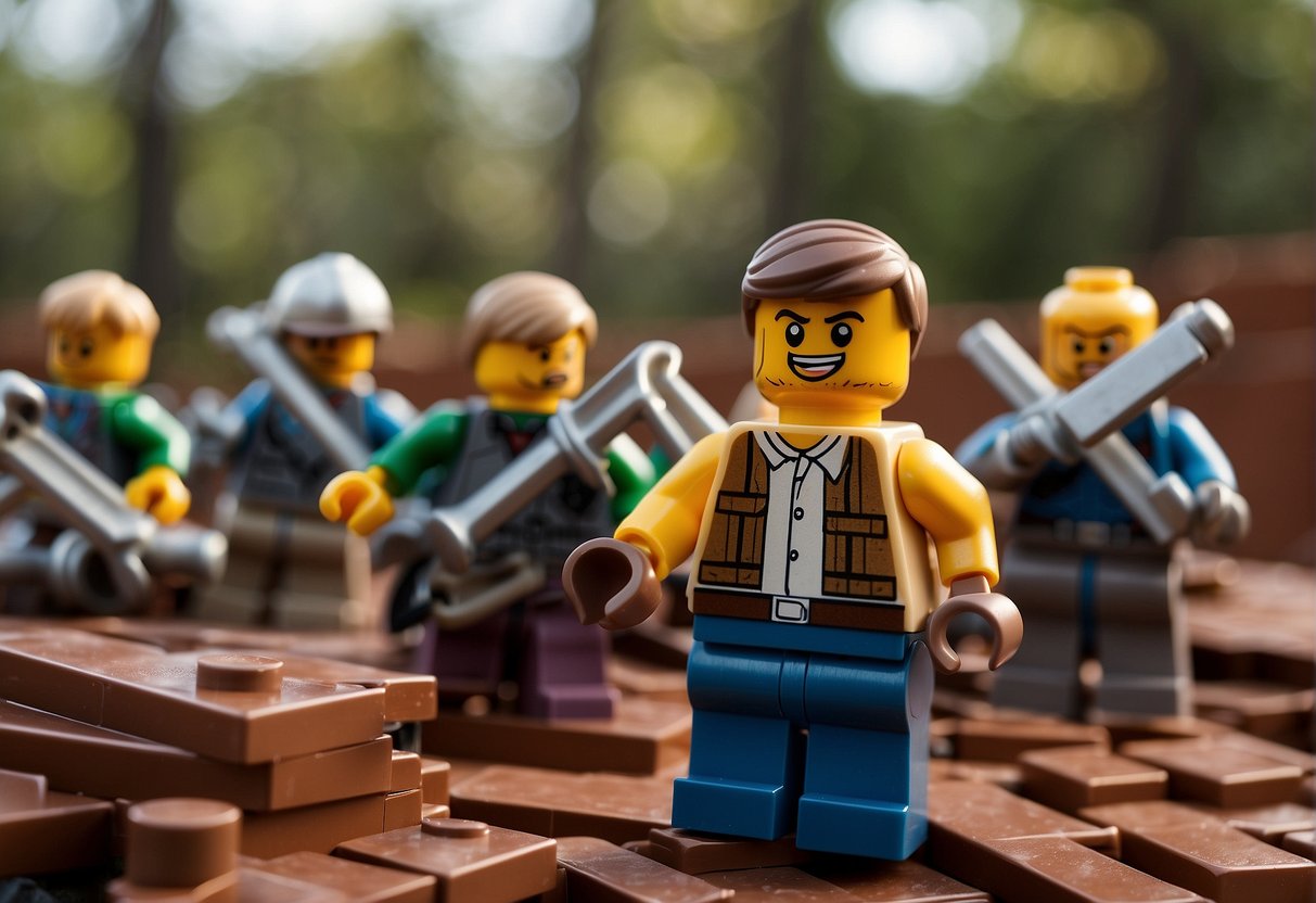 Lego Fortnite: Arrange bricks for resource management. Plan strategic moves. No human subjects
