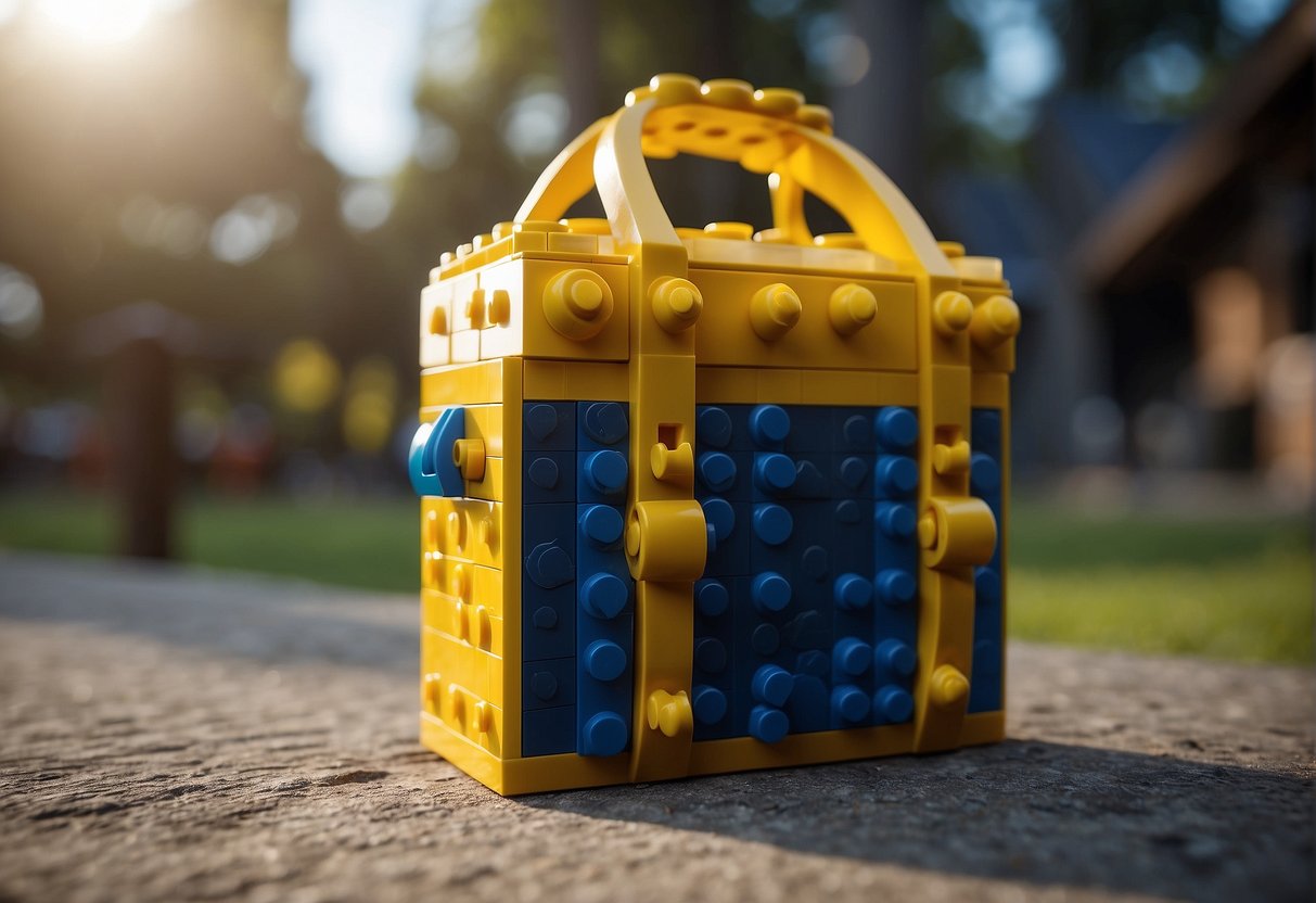 The bag disappears in the Lego Fortnite game world