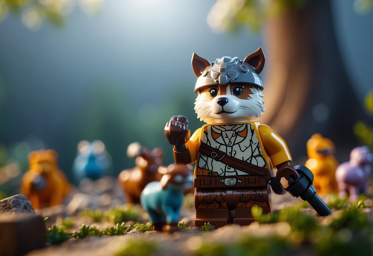 Lego Fortnite animals lured using advanced techniques. No humans or body parts included