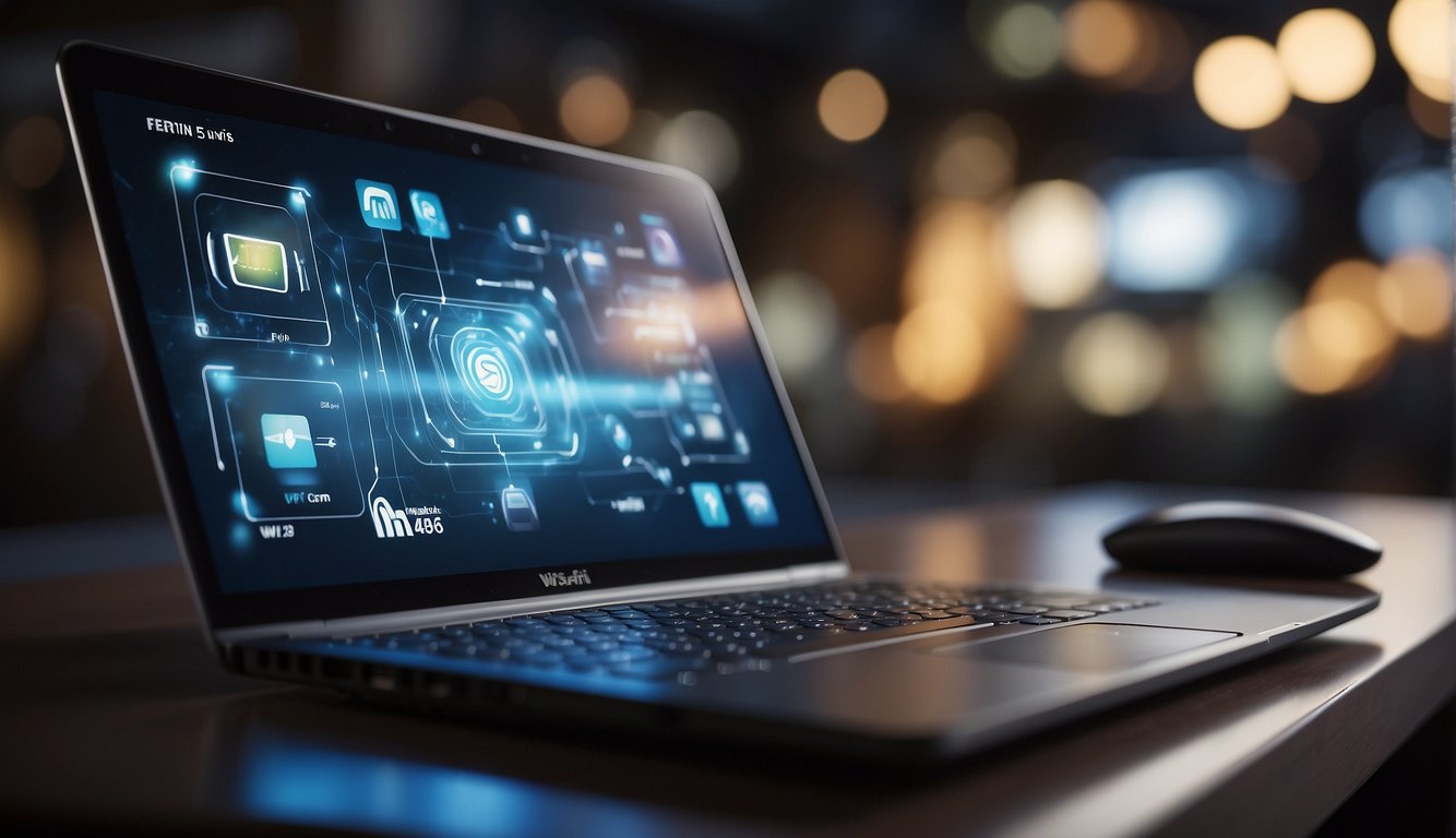 Electronic devices connecting to wi-fi network in various locations