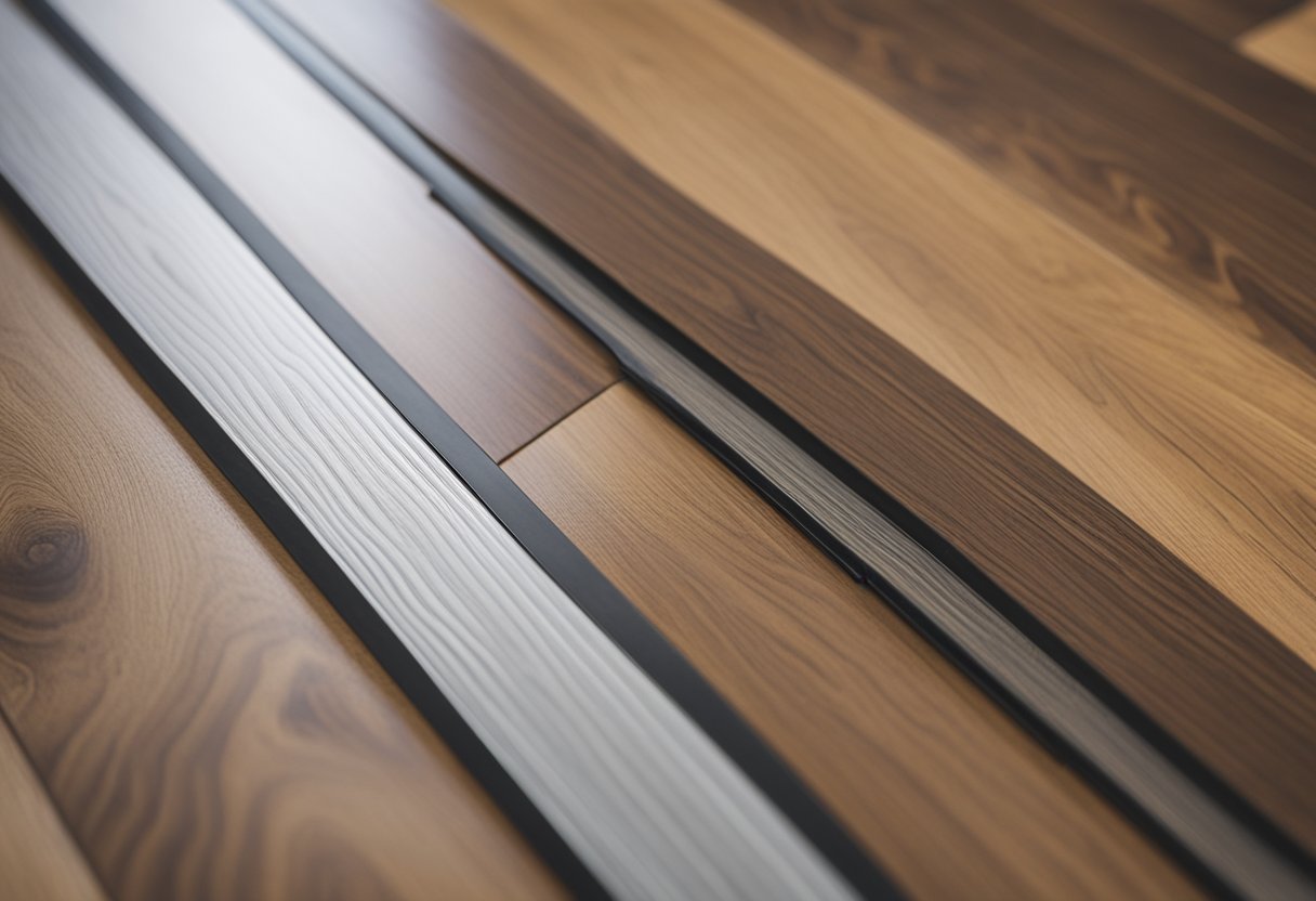 Transition strips and edging solutions are being used to lay laminate flooring over vinyl