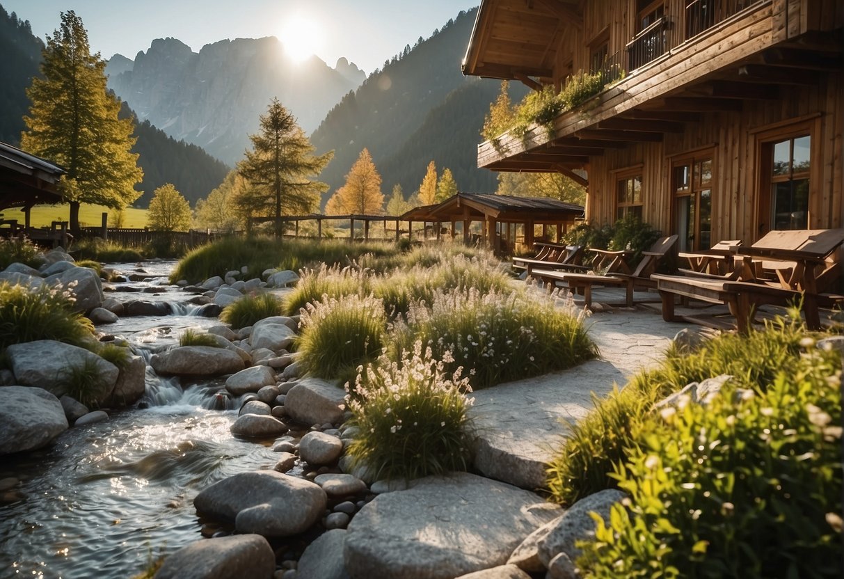 A serene landscape at Bio Hotel Ramsauhof in Ramsau am Dachstein, Steiermark. Eco-friendly features and natural surroundings