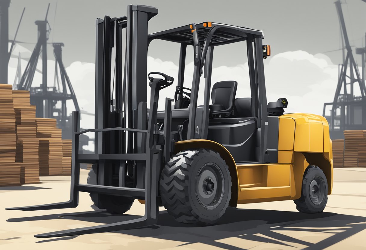 A forklift with lumber forks optimizes performance while minimizing damage