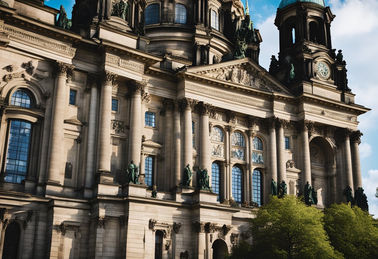 Der Berliner Dom steht majestätisch am Lustgarten und zeigt die architektonische Entwicklung Deutschlands