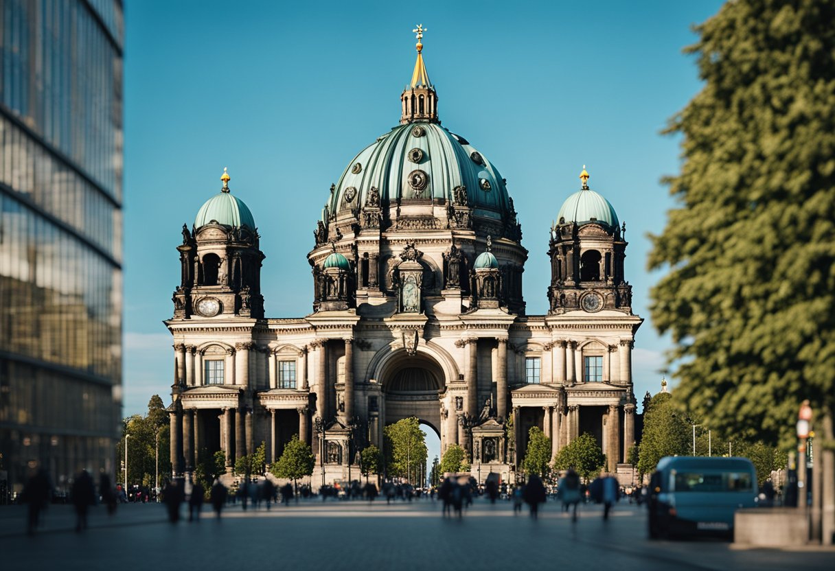 Berlin Cathedral stands tall by Lustgarten, Berlin, Germany