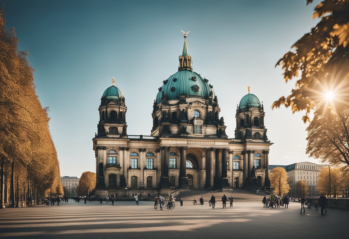 Das Berliner Rathaus erhebt sich mit seiner großartigen Architektur und seinen komplizierten Details, umgeben von belebten Straßen und pulsierenden kulturellen Attraktionen in Deutschland