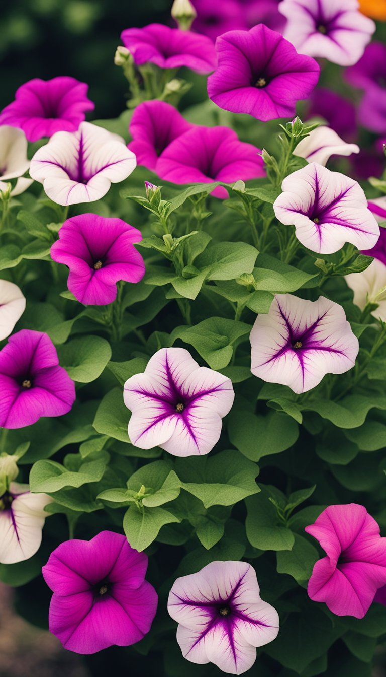 Discover the endless possibilities of petunia colors for your garden. Pin your favorite blooms and create a vibrant and eye-catching landscape.