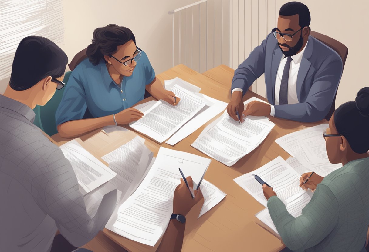 Lei de Internação Involuntária: Entenda o Processo e Direitos do Paciente 2 A family and community gathered around a legal document on involuntary commitment