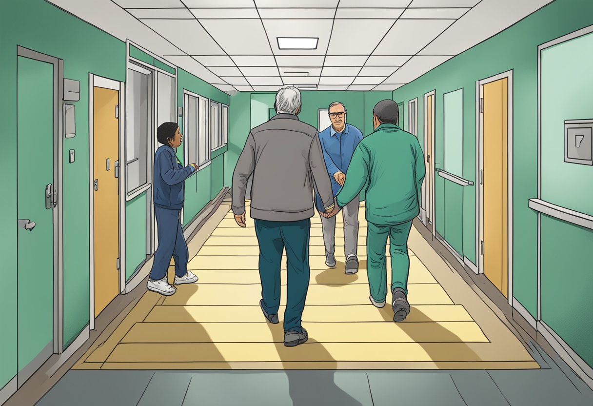 Internação Involuntária Curitiba: Entenda o Processo e Seus Direitos 1 A person being escorted into a mental health facility in Curitiba against their will