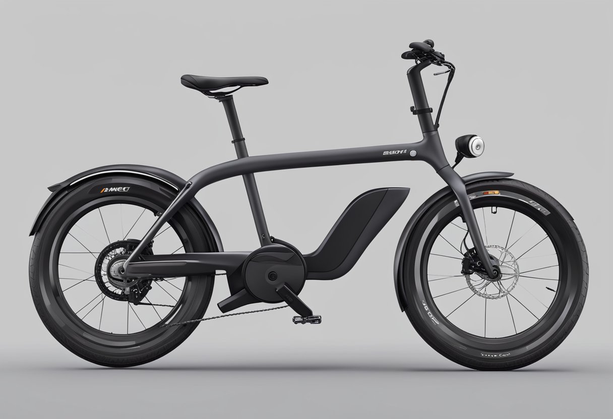 An e-bike with sleek design and advanced technology, showcasing its powerful motor, long-lasting battery, and intuitive control panel