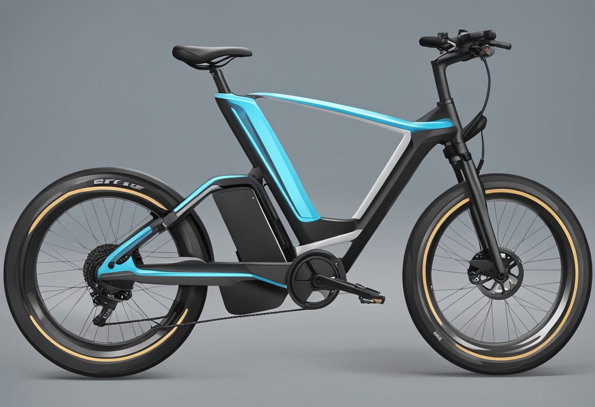 An ebike's battery powers the motor, which propels the bike forward when the rider pedals or uses the throttle