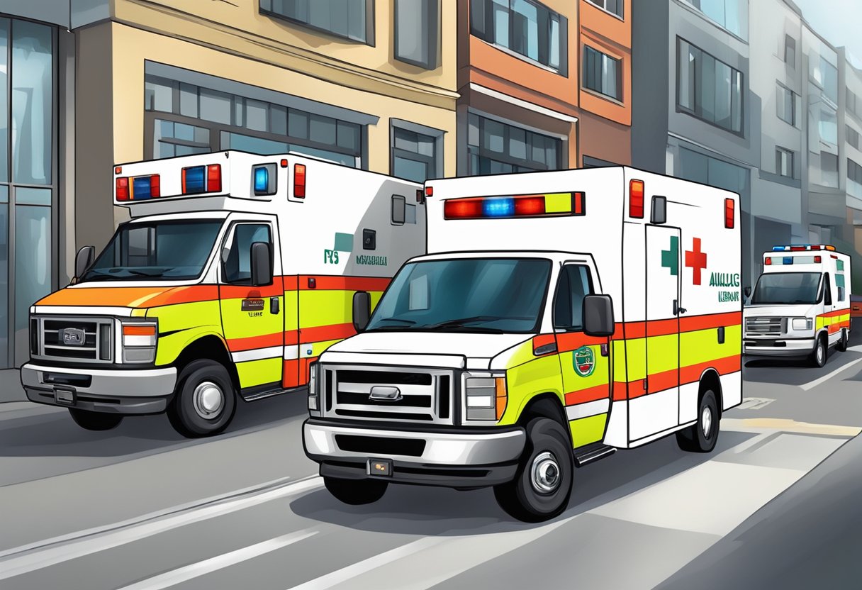 Private ambulance companies managing medical emergencies