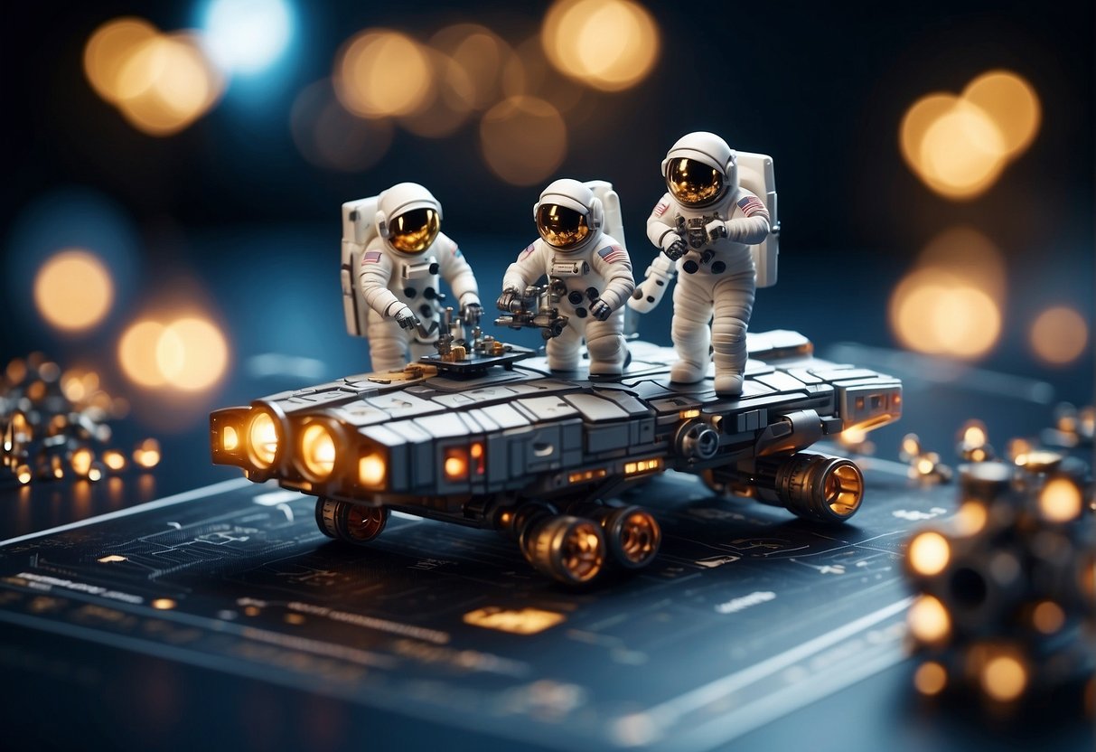 Astronauts assemble 3D puzzles of famous spacecraft, promoting space exploration