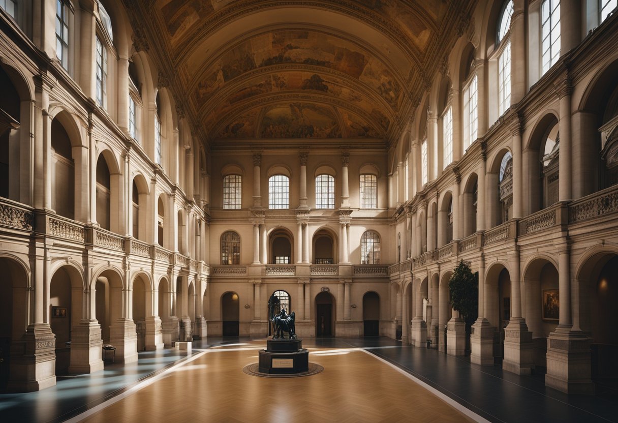 Das Deutsche Historische Museum in Berlin, Deutschland, mit seiner großartigen Architektur und den ausgestellten historischen Artefakten