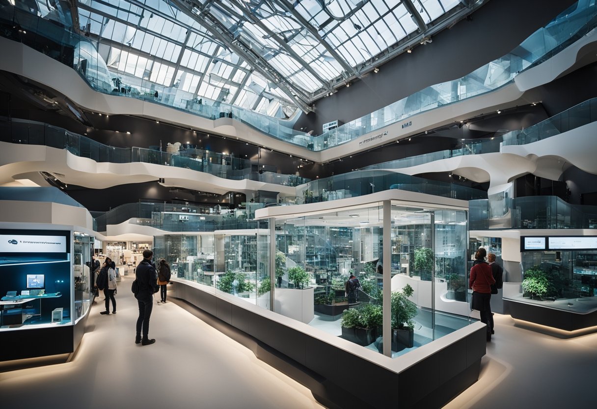 Das lebendige Wissenschaftsmuseum für Forschung und Bildung in Berlin, Deutschland, zeigt interaktive Exponate und Spitzentechnologie
