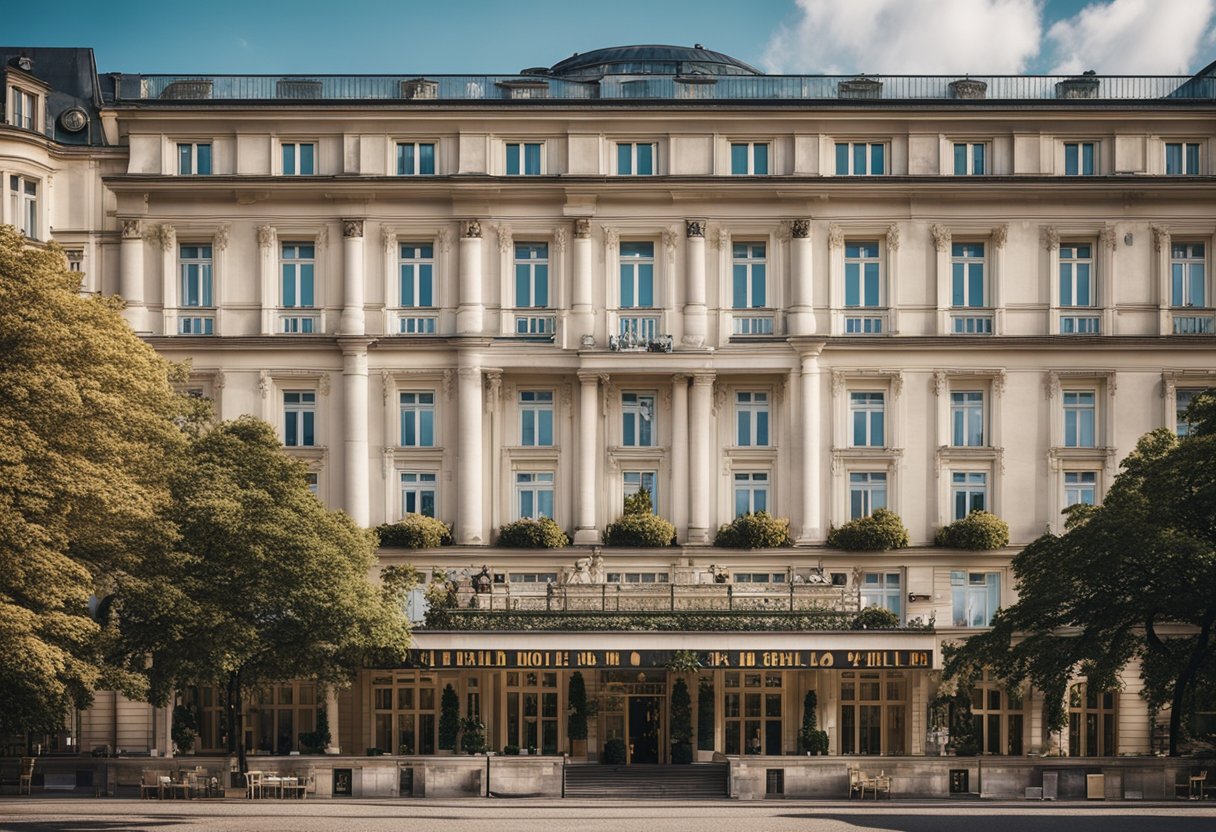 The grand hotel in Berlin, Germany, features pet-friendly facilities and wheelchair accessibility