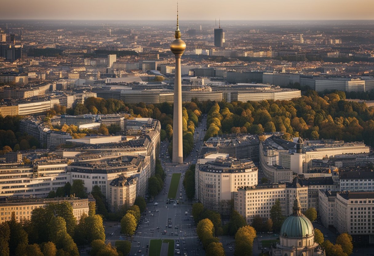 Die geografische Verteilung Berlins zeigt eine unterschiedliche Bevölkerungsdichte in der Stadt, mit einer hohen Dichte in den zentralen Gebieten und einer geringeren Dichte in den Außenbezirken