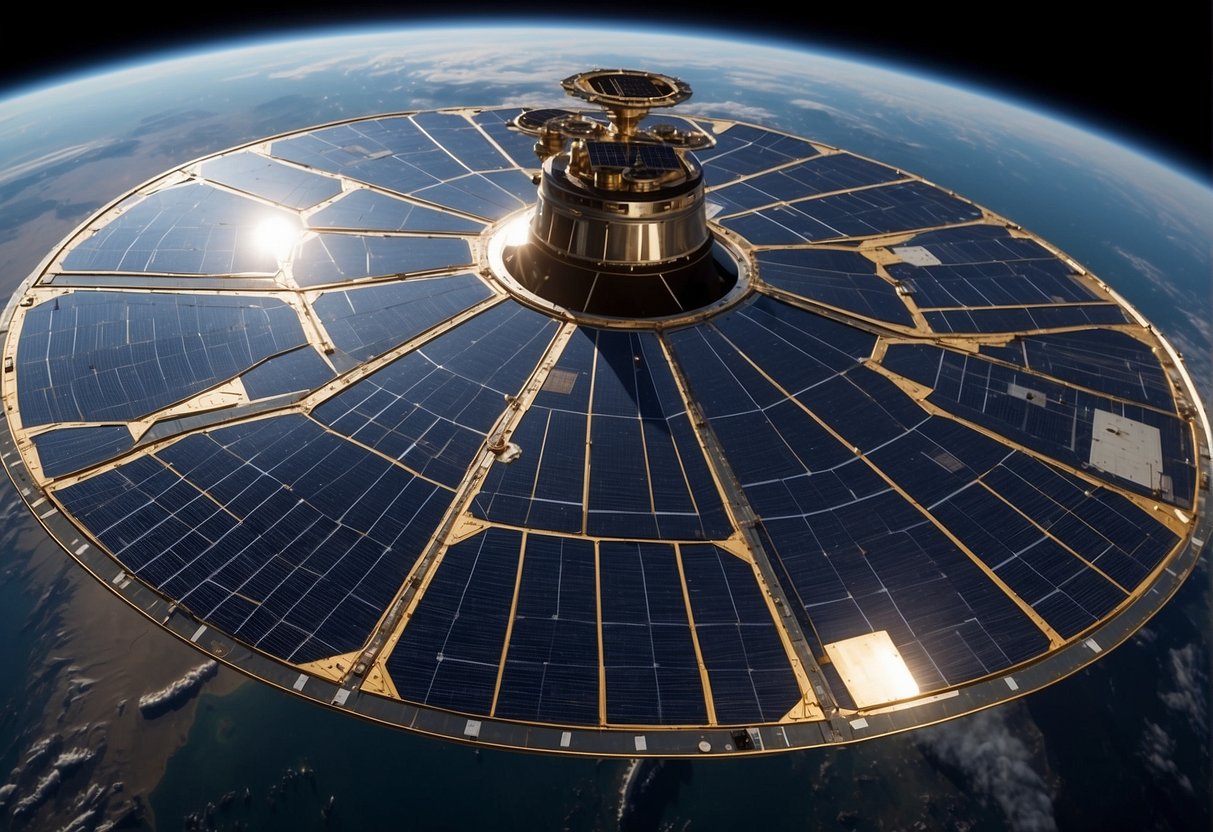 A solar array extends from a spacecraft, showcasing the engineering behind its retractable design. The array is surrounded by the vastness of space, emphasizing the need for reliability in this technology