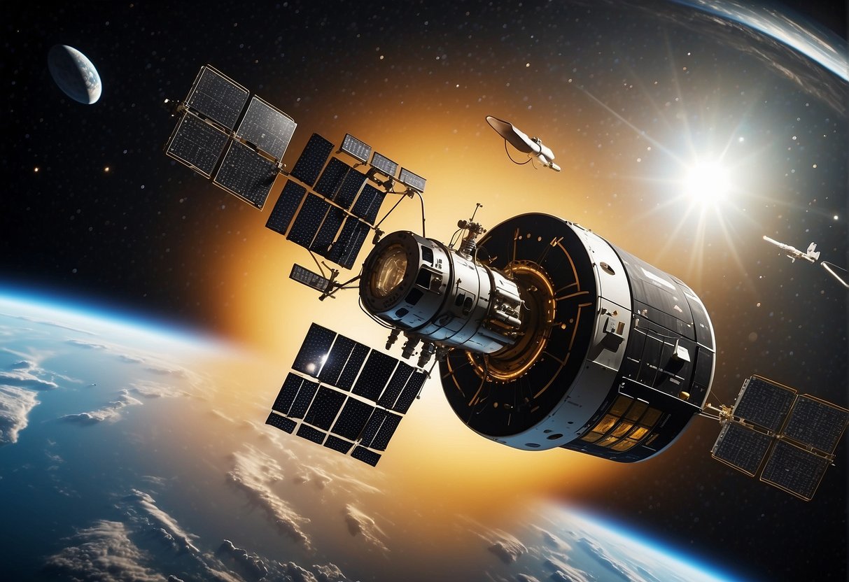 A spacecraft receives software and communication upgrades, extending its mission lifespan