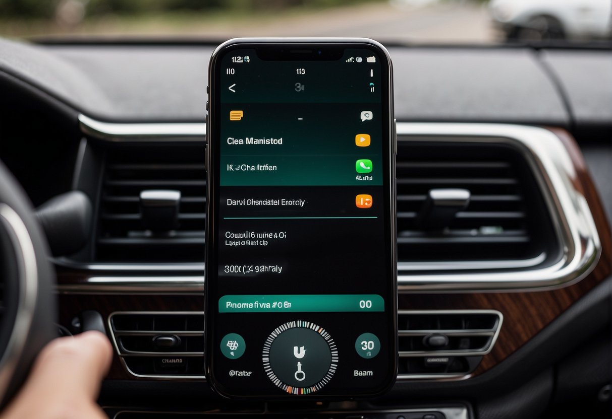 An Android phone seamlessly integrates with Apple CarPlay, showcasing its functionality