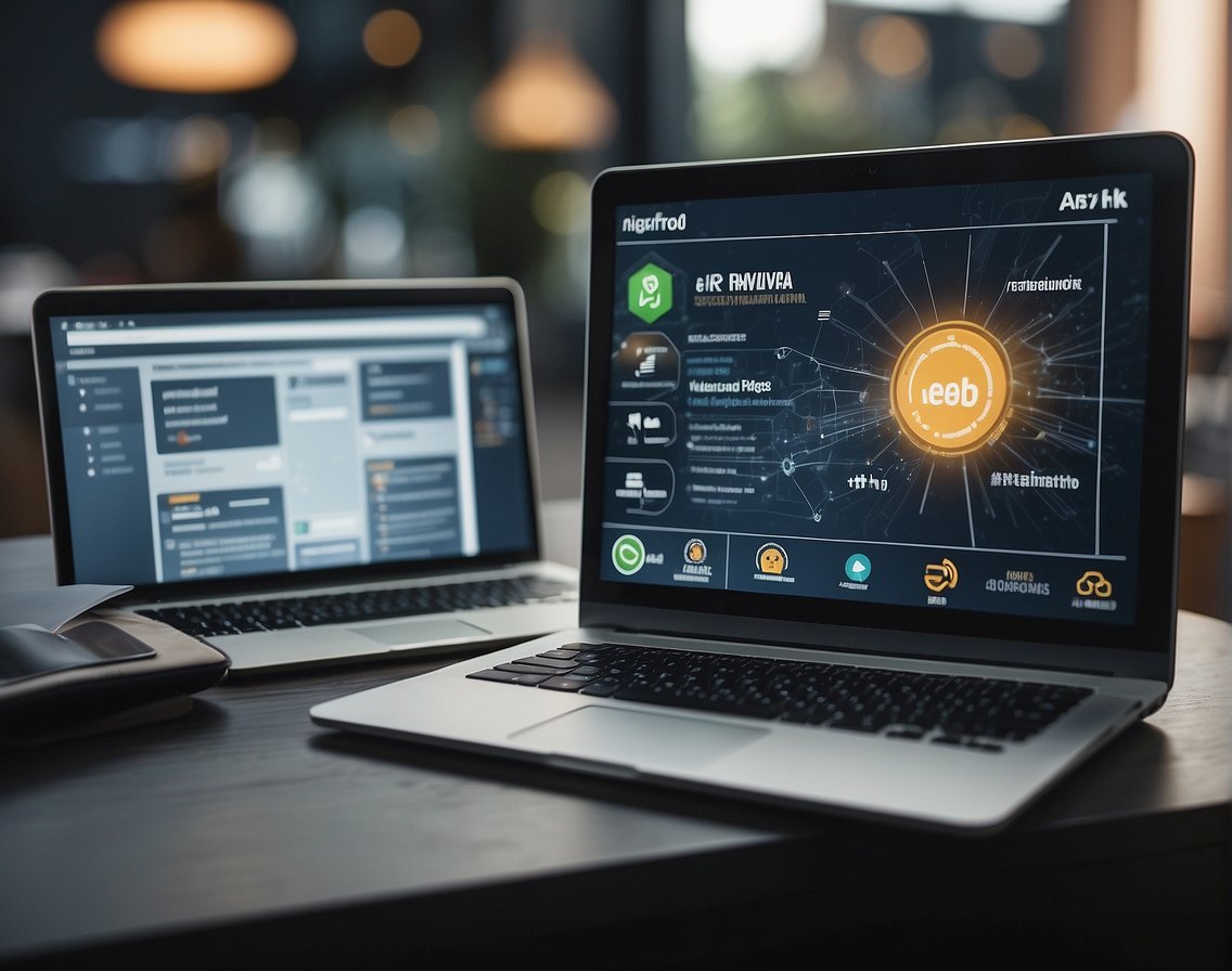 A computer screen displaying various job recruitment channels and branding strategies
