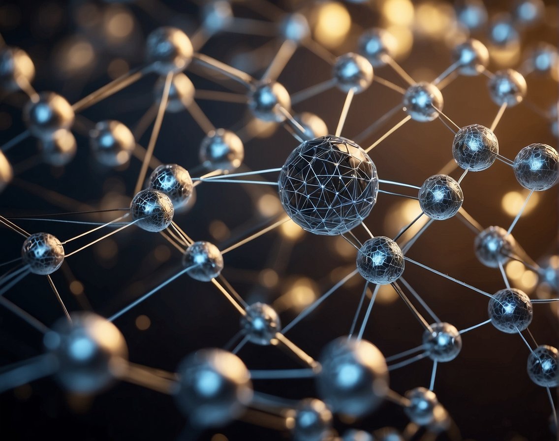 A group of interconnected nodes symbolizing the importance of networks and relationships in gaining a competitive edge in IT recruitment