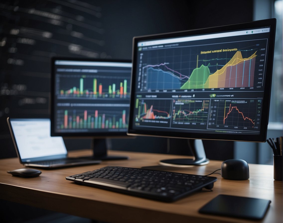 A computer screen displaying "Understanding the Importance of IT Roles: How to Reduce Turnover in IT Roles" with relevant charts and graphs