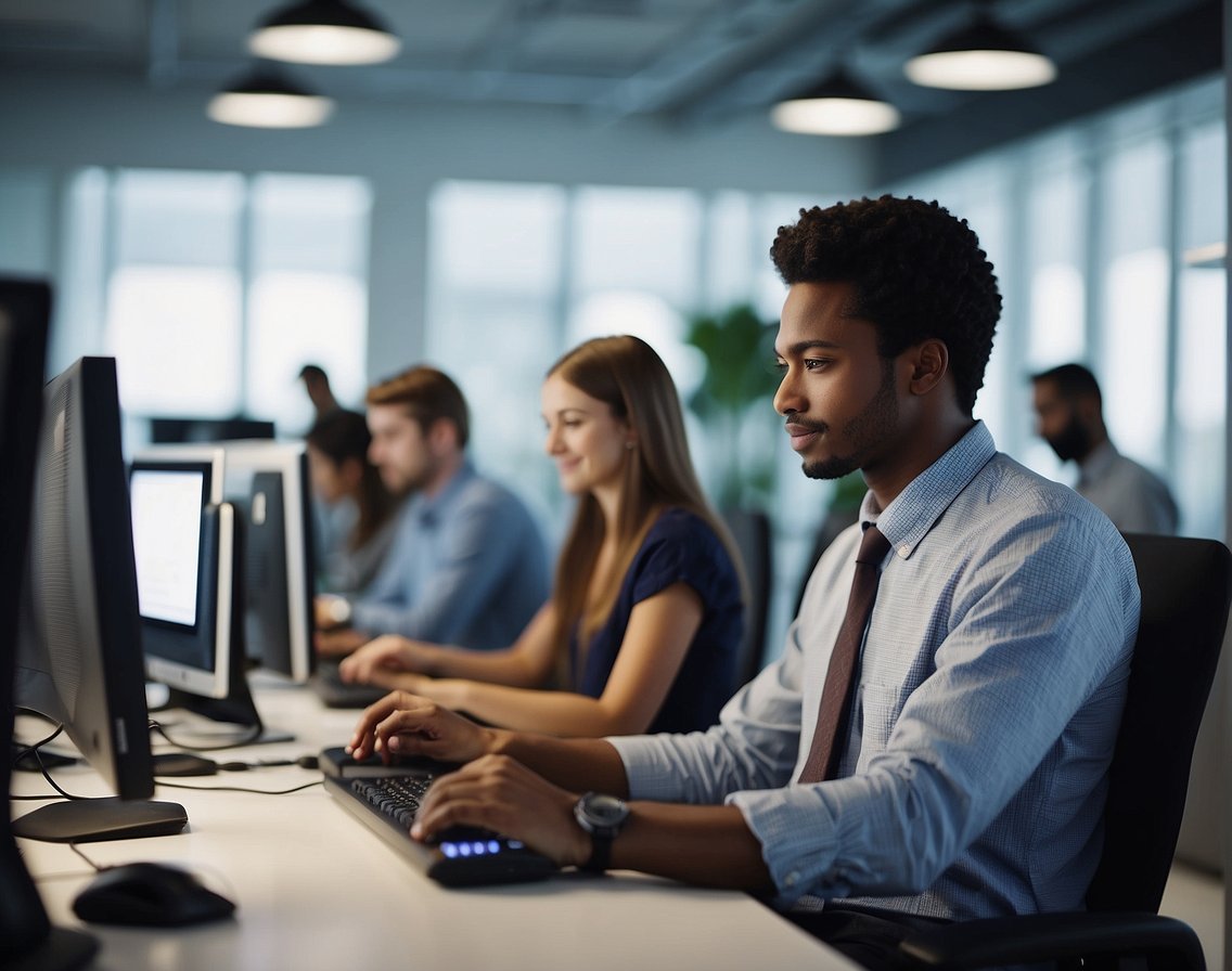IT companies benefit from internships. A scene of interns working alongside professionals, learning and contributing to projects