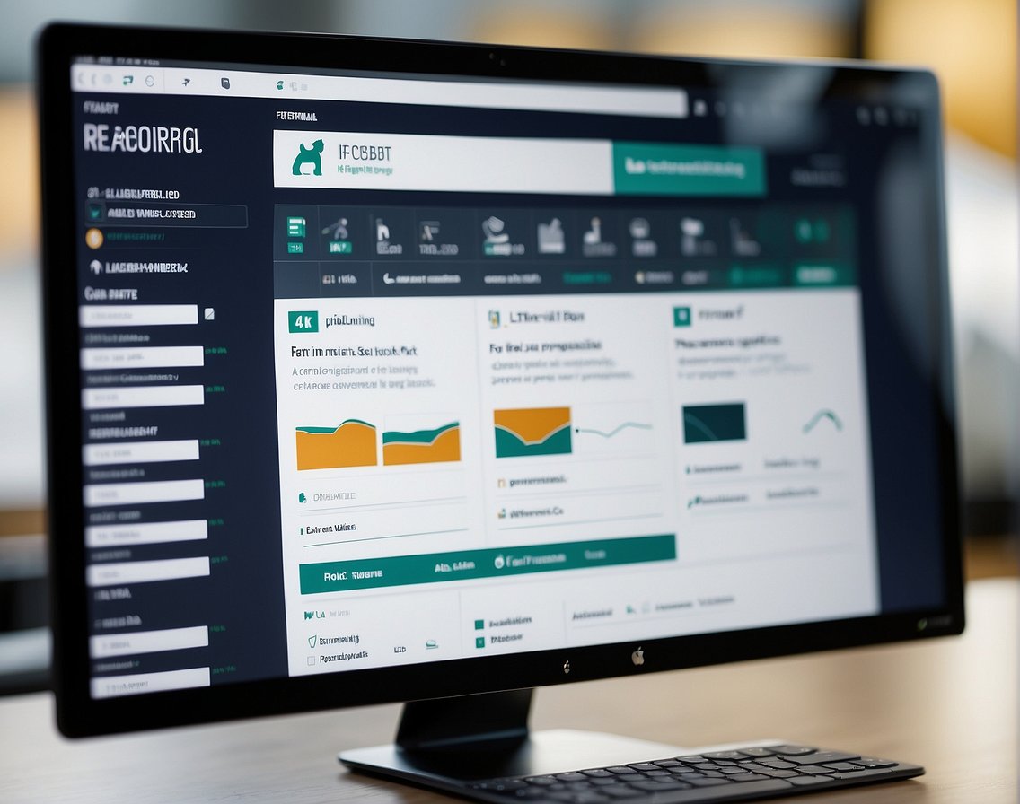 A computer screen displaying top job boards for IT positions in Norway. Icons of reputable companies and clear search options