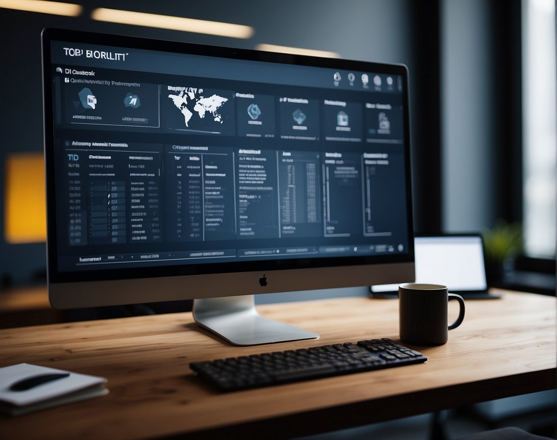 A computer screen displaying top job boards for IT recruitment in Norway