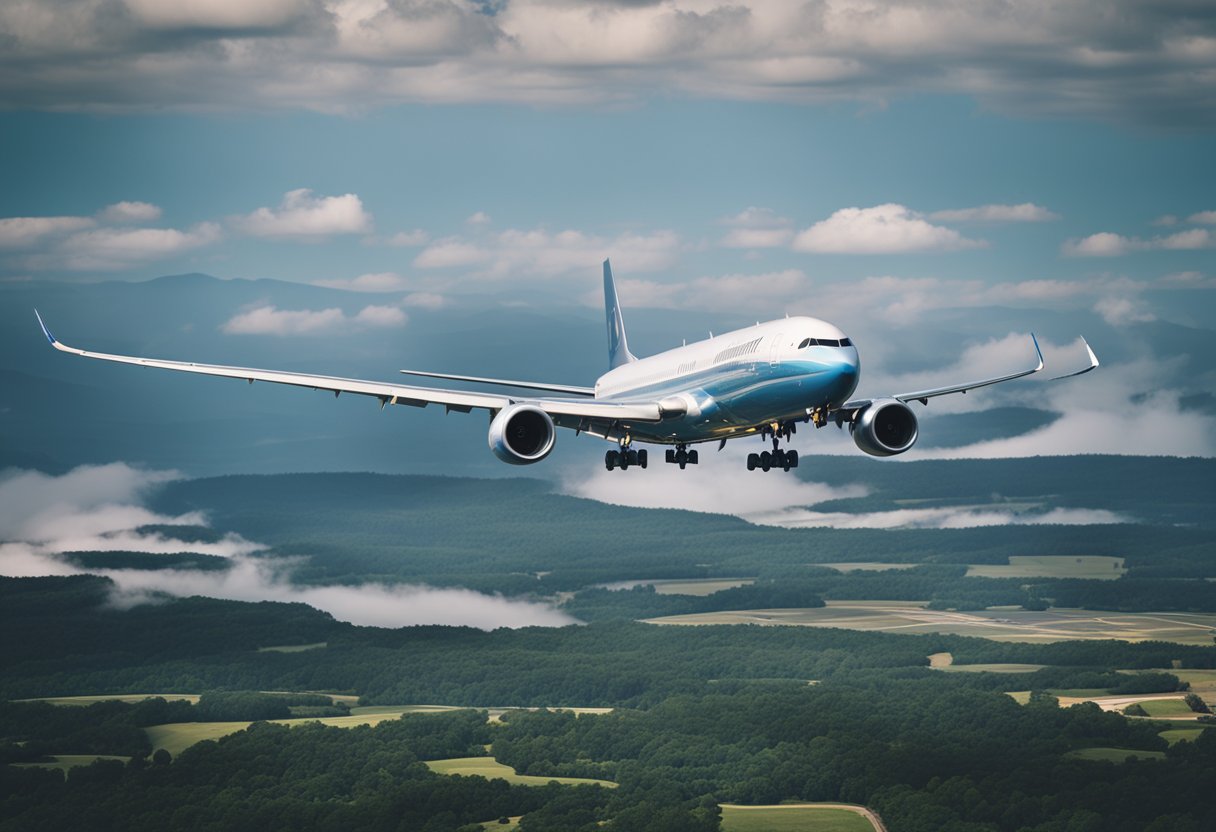 A plane flying from Chicago to Berlin, Germany