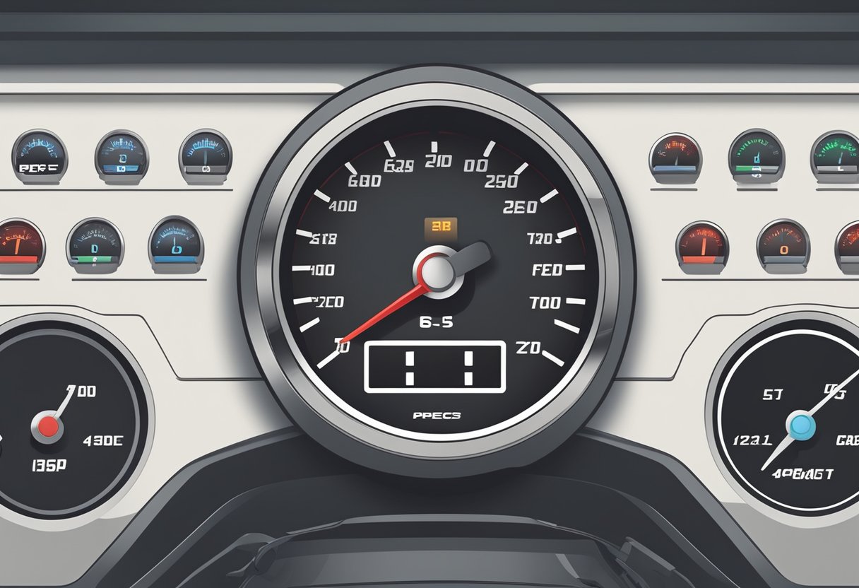 A car engine with a temperature gauge reaching the red zone, while a diagnostic code P0115 is displayed on a dashboard